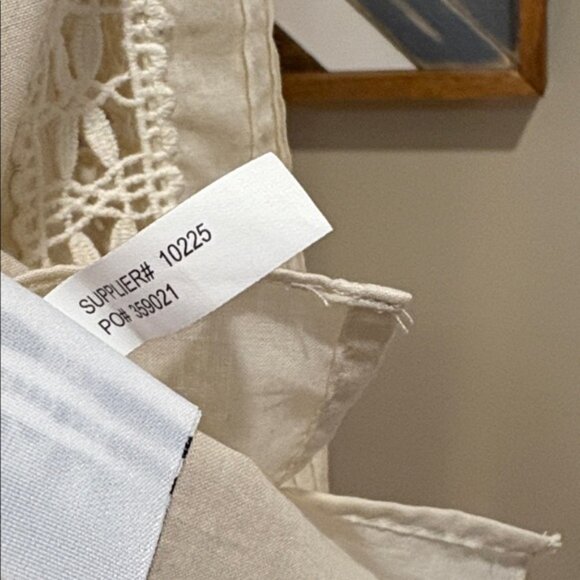 Vintage Ralph Lauren Ivory Bateau Neck Lace Top size 10 - Picture 10 of 13